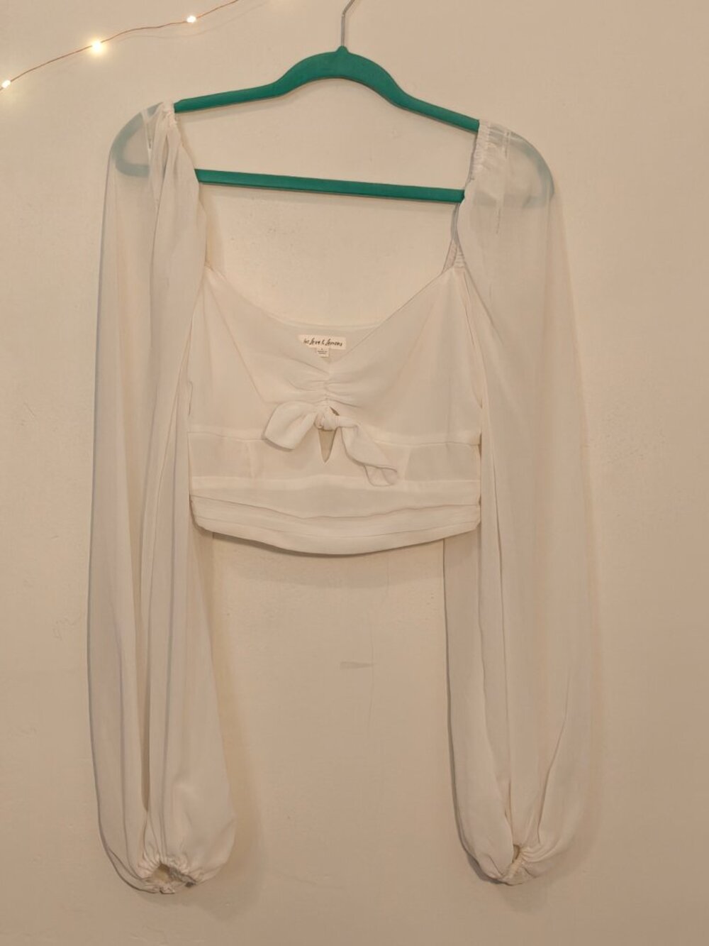 FL&L Trisha Crop Top White